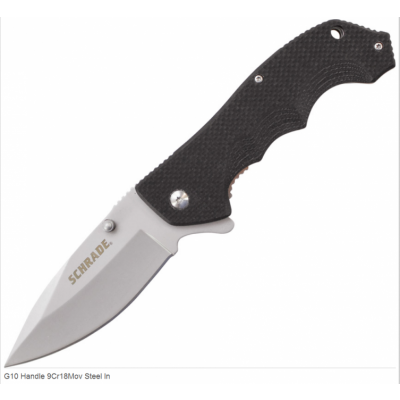 Couteau Tactical Schrade Lame Acier 9Cr18Mov Manche G-10 SCH109 - Free Shipping