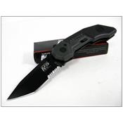 Couteau Automatique Smith&Wesson Assisted Opening Military & Police Tanto Serrated SWMP3BS - Free SHipping