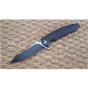 Couteau Tactical We Knife Co Lame Acier D2 Manche Black G-10 Linerlock WE617A - Free Shipping