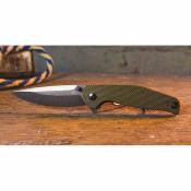 AB1026G Couteau ABKT Tac Catalyst | Lame Acier D2 Stonewash | Manche G10 Vert | Ouverture Flipper | Livraison Gratuite