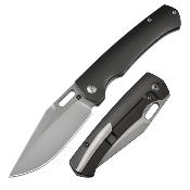 ATZ1867GGY Couteau ArtisanCutlery Revel Manche Titane Gris - Frame Lock - Lame Acier S90V IKBS - Livraison Gratuite