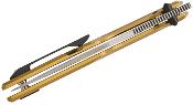 ATZ1878GGL Artisan Cutlery Beest Couteau Lame Drop Point Acier S35VN Manche Titane Gold + Carbone – Frame Lock – Livraison Gratuite