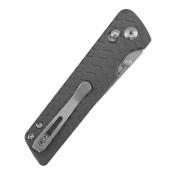 B2038V1 Couteau TENABLE Anomaly Lame Acier Nitro-V Stonewashed Manche Aluminium Gris Cross Bar Lock - Livraison Gratuite
