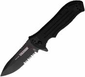 BH15PM211BK — Couteau Blackhawk Point Man Liner Lock A/O Lame Acier D2 Partiellement Serr Manche G10 Livraison Gratuite