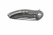 BRB273 Couteau Brous Blades Bionic 3.0 Lame Acier D2 | Manche Titane Sculpté Gris | Made in USA - Livraison Gratuite