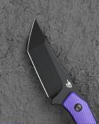 BTKFK06C Couteau Bestech Knives Step Lame D2 Acier black PVD Tanto Manche G-10 Purple Etui Kydex - Livraison Gratuite