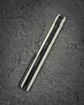 BTKG65D Bestech Duoz |  Couteau Lame Harpoon Acier 14C28N Blk | Manche Jade G10 Linerlock - Livraison Gratuite