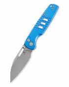 BTKMK15D Bestechman Vector Blue – Couteau Pliant Drop Point Acier D2 Manche Aluminium Button Lock – Livraison Gratuite