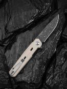 C25015ADS1 Civivi Navo C25015A-DS1 – Couteau Pliant Liner Lock Lame Damas Manche G10 Ivoire, Roulements Ceramique – Livraison Gratuite