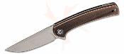 CIVC19026B1 Couteau Civivi Mini Asticus Copper | Lame Drop Point Acier 10Cr15CoMoV | Manche Cuivre | Flipper | Liner Lock - Livraison Gratuite