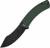 CIVC240793 CIVIVI Outlaw Muk – Couteau pliant lame Acier 14C28N Manche G10 Green Button Lock – Livraison Gratuite 