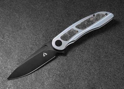 CMB07B Couteau CMB Made Knives Knight Blue Lame Acier M390 Manche Titane IKBS - Livraison Gratuite