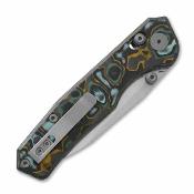 CMB22E Couteau Pliant CMB Made Knives Explorer V2 Lame Acier 14C28N Tanto Manche Fat Carbon Axis Lock - Livraison Gratuite