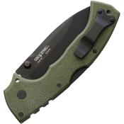 CS62RQODBK Couteau Cold Steel 4-Max Scout OD Green Lame Acier AUS-10A Black - Livraison Gratuite