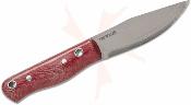 CTK398144SS Condor Firewater – Couteau Buscraft Lame Acier 14C28N Drop Point  Manche Micarta Rouge – Étui Cuir + Firestarter – Livraison Gratuite