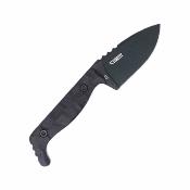 CTKPSBLK CobraTec Small Kingpin Black | Couteau à Lame Fixe | Drop Point D2 | Manche G-10 Noir Kydex Sheath - Livraison Gratuite