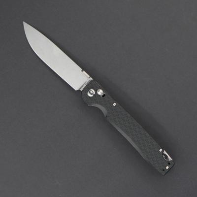 DGRDPTXBKSW Daggerr Dropet DL – Couteau Pliant X-Lock | Lame Drop Point 8Cr14MoV Stonewash | Manche FRN Noir - Livraison Gratuite