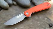 EUT002 Couteau Eutektik Trinity Orange Lame Acier 14C28N SW - Livraison Gratuite