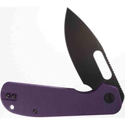 EUT018 Couteau Eutektik EFD PBW-R | Lame Acier 14C28N Black Manche G10 violet Liner Lock - Livraison Gratuite