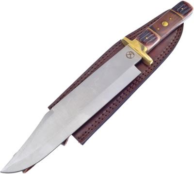 FWT212TBRW Poignard de Chasse Frost Cutlery Bowie Torch Bone Lame Acier Inox Etui Cuir - Livraison Gratuite