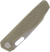 G4125 Couteau GERBER Slimsada Lame Acier D2 Stonewash Manche Micarta Olive Framelock Thumb Pull - Livraison Gratuite