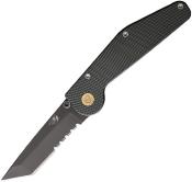 GT312 Couteau AUtomatique GT Knives Auto 304 Tanto Gray Combo Edge Lame Acier ATS-34 Made USA - Livraison Gratuite