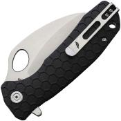 HB1101 — Couteau Honey Badger Claw Lame Acier 8Cr13MoV 57-59 HRC Satiné Manche FRN Noir Linerlock Clip - Livraison Gratuite