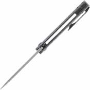 K2020T2 – Couteau Kansept Foosa Slipjoint Lame Tanto Acier Damas Manche Farbone Bleu/Blanc - Livraison Gratuite