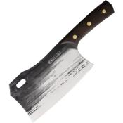 KETM1418 Ketuo Cleaver – Couperet  Lame Acier Inox Manche Noyer Full Tang Étui Cuir – Livraison Gratuite
