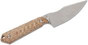 KI1040S7 Couteau Kizer Mini Harpoon Lame Fixe Micarta Marron Housse Kydex - Livraison Gratuite
