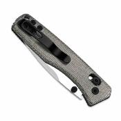 KIV3774A1 Kizer Aegis – Couteau Lame Acier AEB&#8209;L Manche Micarta brun Clutch Lock – Livraison Gratuite