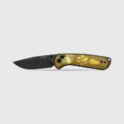 KIV3790A1 Couteau Pliant Kizer Buddy II | Lame Drop Point Acier AEB-L Black PVD Stonewashed | Manche PEI Amber Clutch Lock - Livraison Gratuite