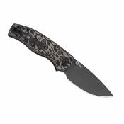 KIV3801A2 Couteau Kizer Glaux | Lame Acier 14C28N Gray PVD | Manche Micarta Black Vortex | Livraison Gratuite