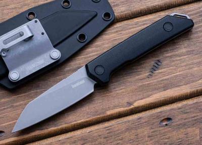 KS1051 Couteau Kershaw Mini Iridium Fixed Blade Lame Acier D2 Reverse Tanto Manche Micarta Housse Kydex | Livraison Gratuite