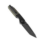 KT1005T2 Couteau Kansept Warrior Tanto Black/Green Lame Acier D2 IKBS - Livraison Gratuite