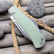 KT2026B6 Couteau Kansept Wedge Jade Lame 154CM Lockback - Livraison Gratuite