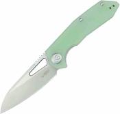 KUB291M Kubey Vagrant  - Couteau Liner Lock Lame Sheepsfoot Acier 14C28N Manche G10 Jade - Livraison Gratuite