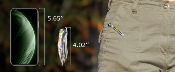KUB299E Couteau Kubey Barracuda Lame Acier M390 Wharncliffe Manche Titane Flame Pivot Roulements à Billes - Livraison Gratuite