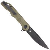 KUB312D Couteau Kubey MIZO OD Green Lame Acier AUS-10 Blackwash IKBS - Livraison Gratuite