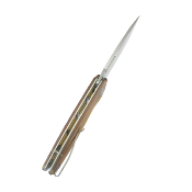KUB322R Kubey Tityus  – Couteau Pliant Liner Lock | Lame Drop Point Beadblast 14C28N | Manche Ultem Transparent - Livraison Gratuite