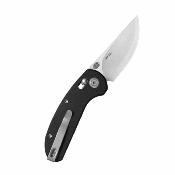 KUB449A Couteau Kubey Sparrow | Lame Drop Point Acier San Mai AUS-10 | Manche Black G10 Crossbar Lock - Livraison Gratuite