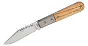 LSTCK0112UL Couteau LionSteel Shuffler Barlow Olive/Titane Lame Acier M390 Système Slipjoint Made Italy - Livraison Gratuite
