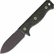 MAR122 Couteau Ergo R4A Pro "Ready 4 Action" | Lame Drop Point Acier D2 | Manche OD Green G10 Labyrinth Housse Kydex - Livraison Gratuite