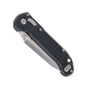 MCT1136RL10FR — Couteau Microtech L.U.D.T. T/E Ram-Lok Acier M390MK Stonewash Tanto Manche Aluminium Noir Motif Frag USA - Livraison Gratuite