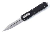 MCT22711 Couteau Microtech Dirac Delta Dagger OTF Automatique Lame Dagger Acier Bohler M390 Aluminium Noir USA - Livraison Gratuite