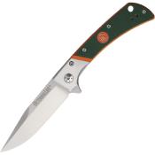 OLM042 Couteau Pliant Outdoor Life NOBO EDC Lame Acier D2 Manche G10 Vert/Orange Linerlock - Livraison Gratuite
