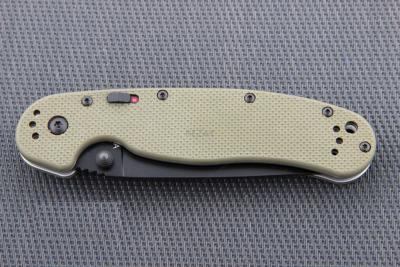 ON8871OD Ontario RAT Model 1A A/O – Couteau Pliant Lame Drop Point Acier AUS&#8209;8 Manche G10 Vert OD Linerlock - Livraison Gratuite