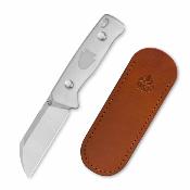 QS130BPA1 Couteau QSP Baby Penguin  | Lame fixe 14C28N Manche Acrylic Housse cuir - Livraison Gratuite