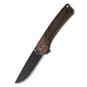 QS139E2 Couteau QSP Osprey Copper Black Lame Acier 14C28N IKBS - Livraison Gratuite                             