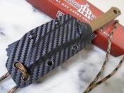RR2709 Rough Ryder Skinner Brown G10 – Lame Upswept Acier 440 Manche G10 Brun Étui Kydex - Livraison Gratuite